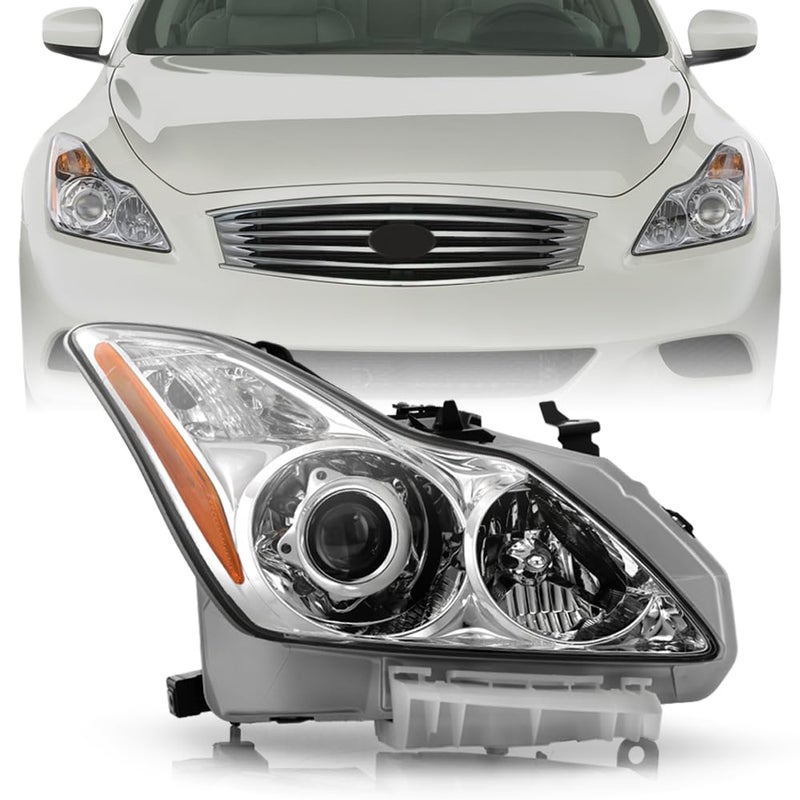 KEEKPO For 20082010 Infiniti G37 CoupeConvertible NonAFS Projector Headlight Headlamp Replacement Passenger Side