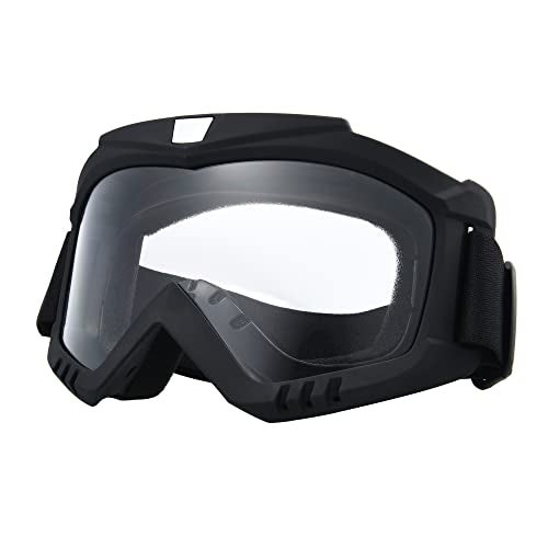 PLOOTA Dirt Bike Goggles Motorcycle Motocross Goggles for Men Women ATV Goggles Offroad Goggles Riding Racing Goggles for Youth Adult MTB Goggles Motorcycle Face Mask Full Face (P-ClearLens) - Image 5