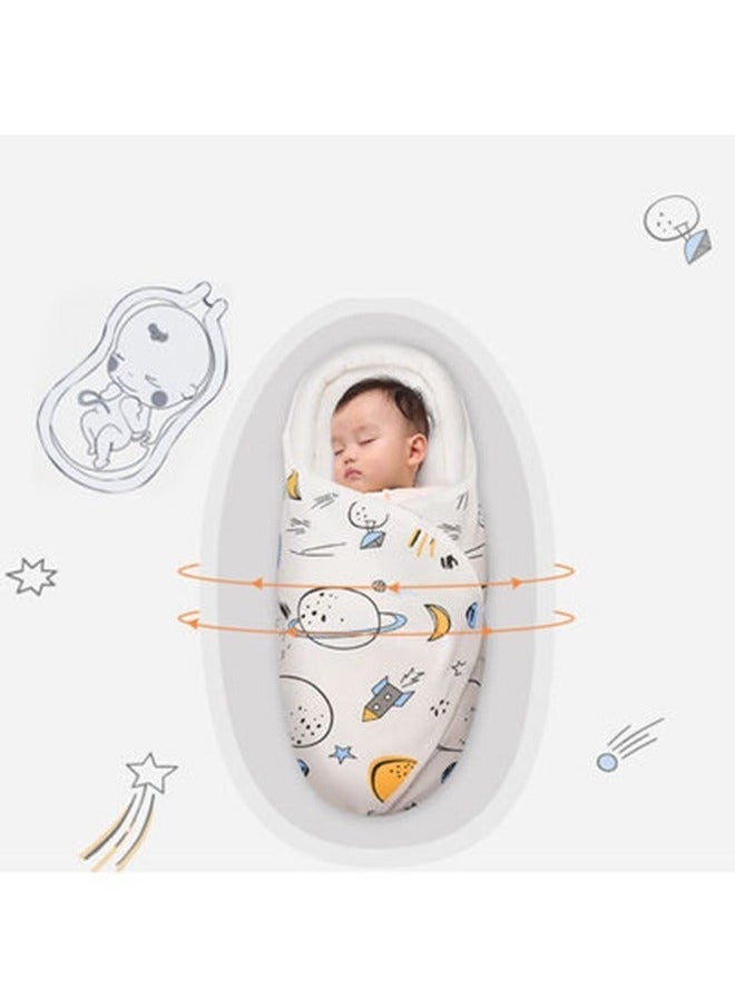 Generic Baby swaddle wrap type pure cotton spring and summer newborn sleeping bag baby anti-jerking wrap baby products  - Image 2