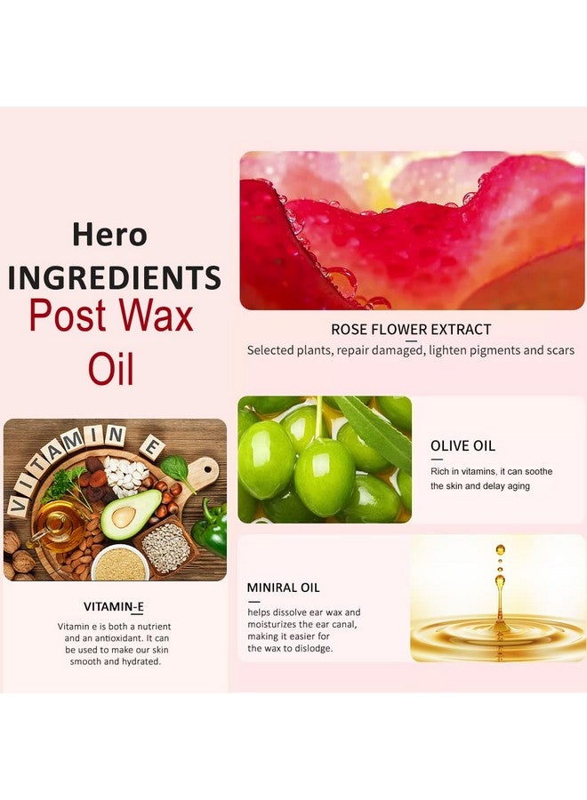 Lilium Pre Wax Gel & After Wax Gel With Post Wax Oil, 200ML Each | For Soothing Rose & Aloe-Vera Soft And Nourishing The Skin | No Parabens, No Mineral Oils, No Harmful Chemicals, Pack Of 3 - Image 5