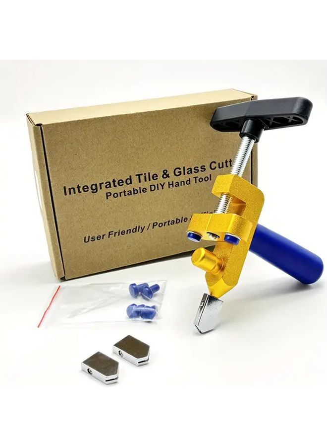 Heavy Duty Glass Cutter Hand Tool Manual 2 In 1 Tile Cutting Machine With Breakout Clamp Ergonomic Handle Large Lever For Ceramic Porcelain Marble Plastic Diy No Assembly Required - Image 5