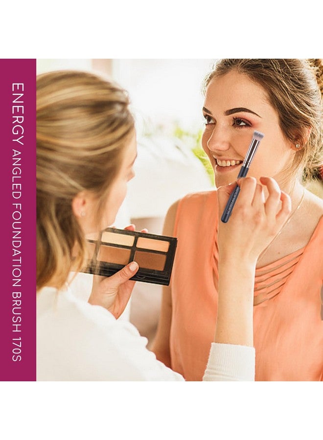 Energy Small Foundation Brush Small Flat Top Concealer Brush Under Eye For Settingbuffingblending With Liquid Cream Powder Cosmetics Vegan Synthetic Bristles Face Makeup Brush - Image 4
