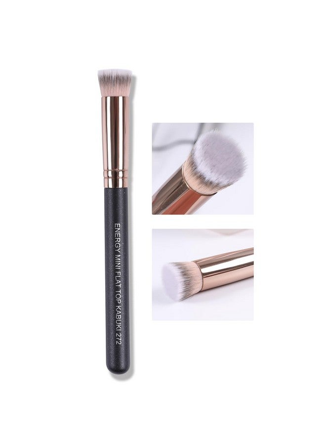 Energy Small Foundation Brush Small Flat Top Concealer Brush Under Eye For Settingbuffingblending With Liquid Cream Powder Cosmetics Vegan Synthetic Bristles Face Makeup Brush - Image 1
