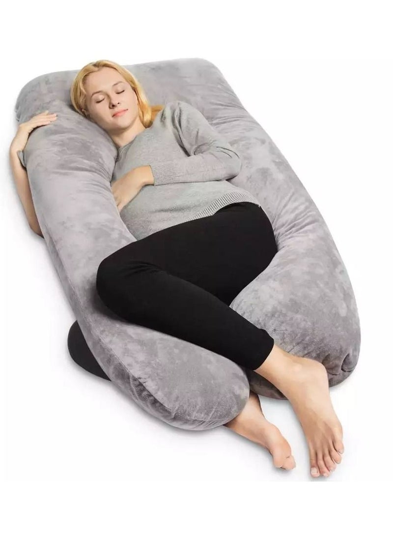 molody U Shaped Nursing And Maternity Pillow With Removable Velvet Cover  - Image 1
