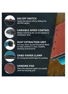 BONAI Electric Sander 1000W with Variable Speed Control for Customizing Your Sanding Experience  - Image 4