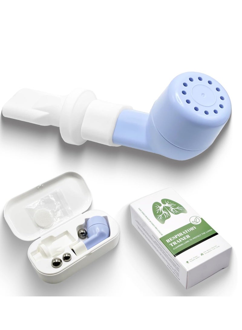 SOLARAE Breathing Trainer, Breathing Exercise Device for Lungs, Flutter Valve Clearing Device, Mucus Removal, Equipped with 16/19/20 mm Balls, Suit for Lung Rehabilitation Clients and Lung Exerciser - Image 1