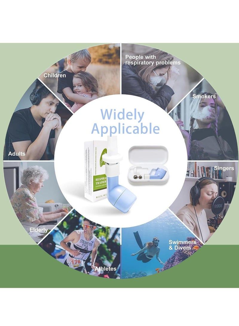 SOLARAE Breathing Trainer, Breathing Exercise Device for Lungs, Flutter Valve Clearing Device, Mucus Removal, Equipped with 16/19/20 mm Balls, Suit for Lung Rehabilitation Clients and Lung Exerciser - Image 2