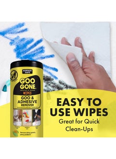 Adhesive Remover Wipes - Removes Stickers, Residue, Grease, Grime, Crayon, Sap, Sticky Or Gooey Messes, Pre-Moistened Wipes, 2 Pack, 48 Count - pzsku/Z5F3CC5DD638573FEEA0BZ/45/_/1732780897/4b0ae8a8-afad-4991-834e-d64f4e1fe81e