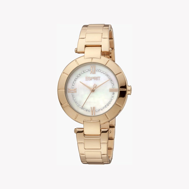 ESPRIT Women's Rose Gold Stainless Steel Watch, White Mother of Pearl Dial|ES1L287M0095 - Image 1