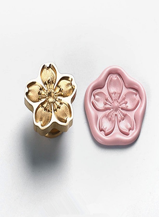 JUPPE Cherry Blossoms Wax Seal Stamp, Plant Flower Sealing Wax Stamp, Floral Botanical Theme Vintage Brass Stamp for Wedding Invitation, Gift Wrap, Birthday, Party, Envelopes, Christmas Card (A1) - Image 2