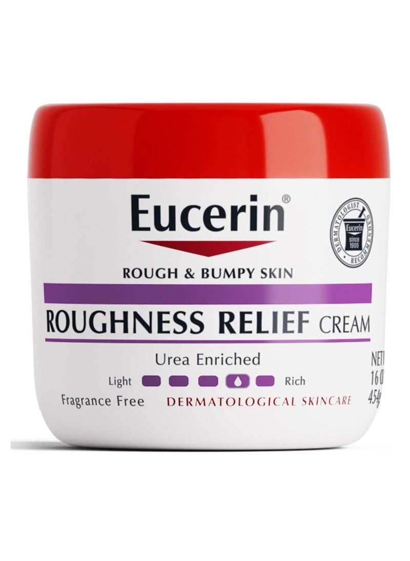 Eucerin - Roughness Relief Cream, Fragrance Free Body Cream For Dry Skin, 16 Oz Jar - Image 1