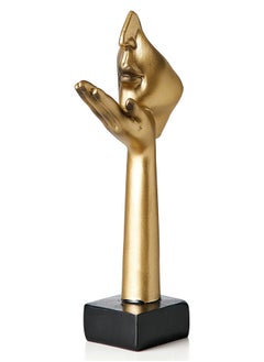 KASTWAVE Gold Thinker Statues Decor Art, Women Face Sculpture, Modern Collectible Figurine Table Decorations for Living Room Bedroom Office Desktop, Supporting  - Image 2