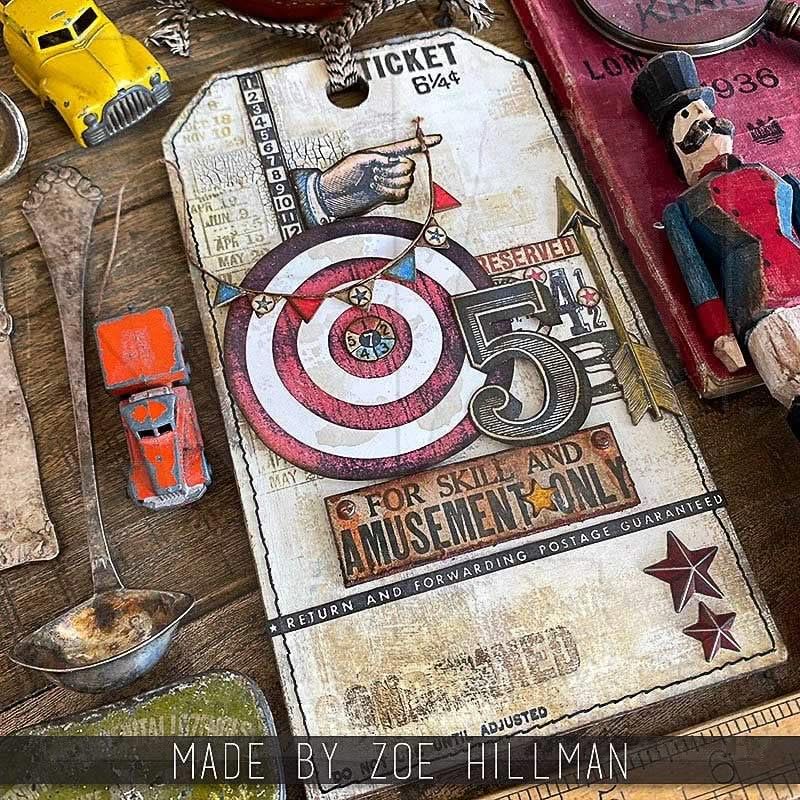 Stampers Anonymous Tim Holtz Cling Stamps 7"X8.5"-Eccentric - Image 3