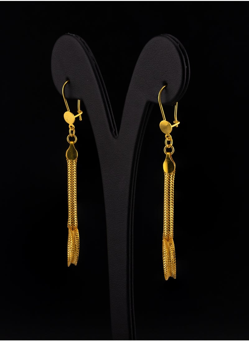 AAZ Jewellery L.L.C - Sun Glare 21K Gold Earrings - Image 1