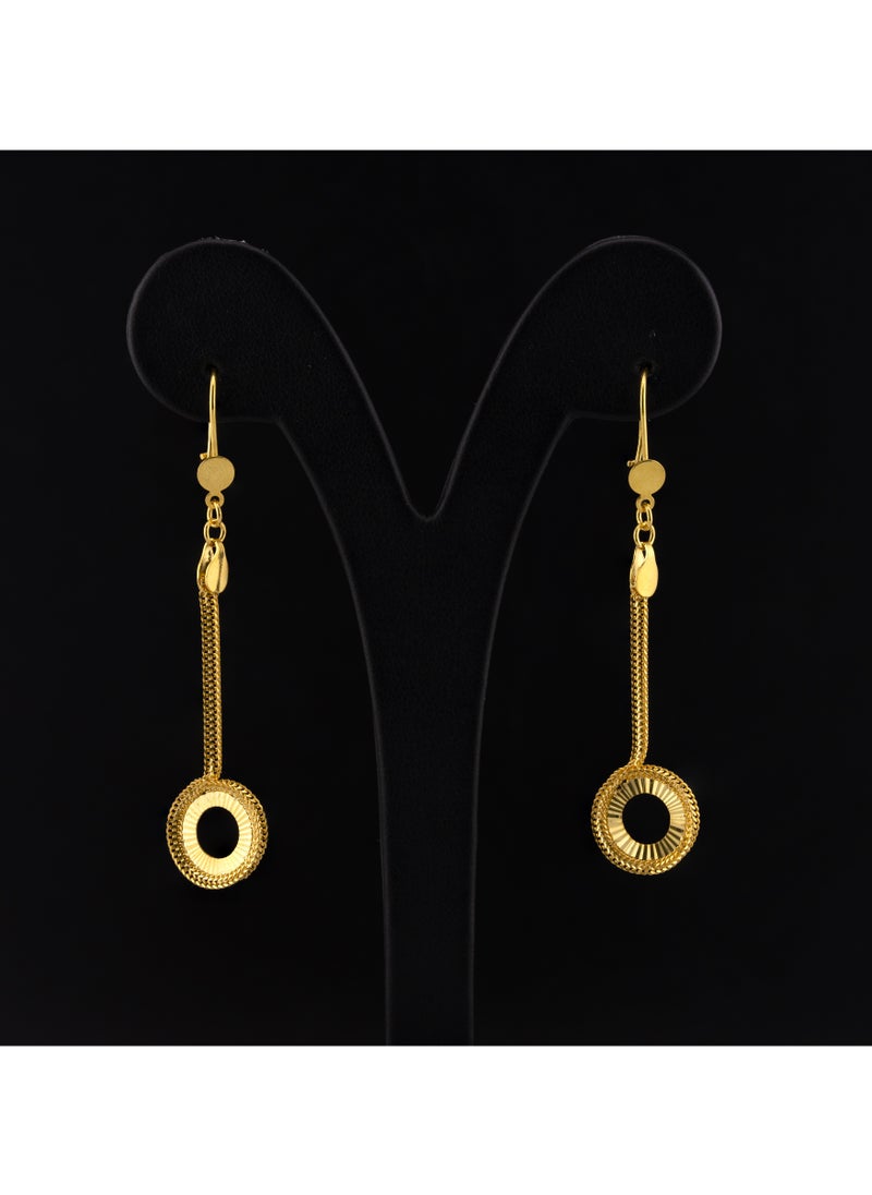 AAZ Jewellery L.L.C - Sun Glare 21K Gold Earrings - Image 1
