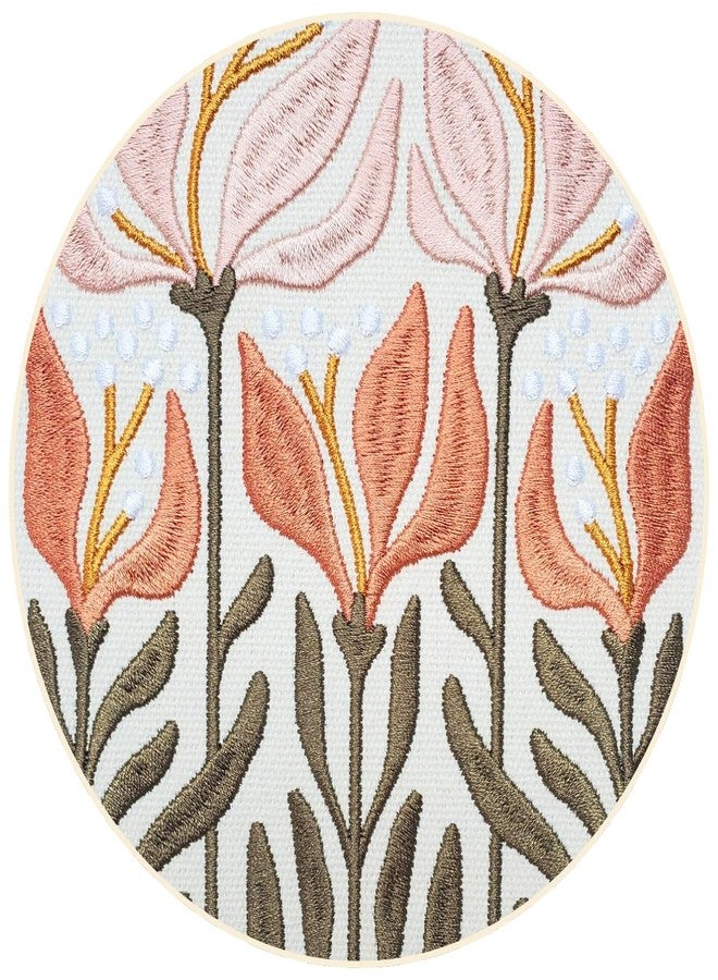 Lady Jayne Women’s Accessory Pouch with Embroidered Design, Zipper, Lining and Tassel - Bag for Travel or Daily Essentials, 8” x 5.5” - Flower Market Lily (80920) - Image 3