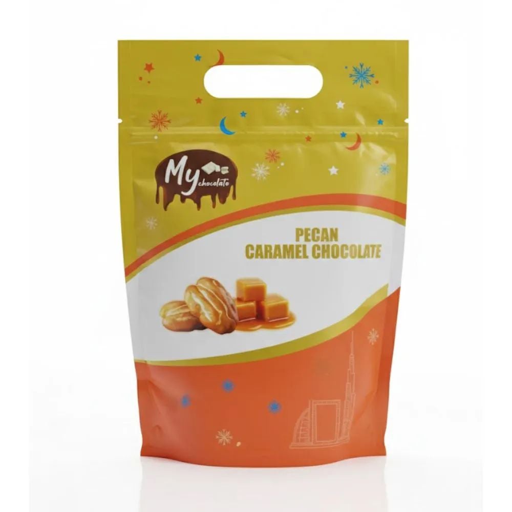 My Chocolate Pecan Caramel Flavored Milk Chocolate- 200gms