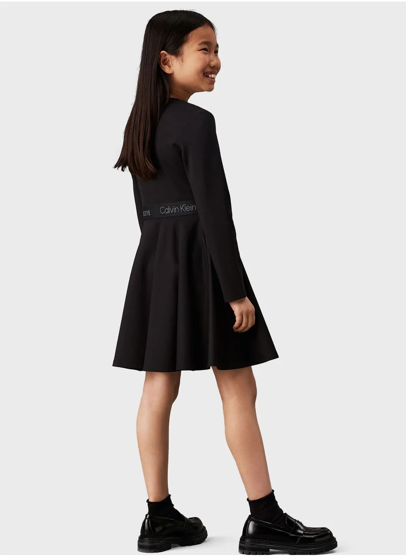 Calvin Klein Jeans Kids Logo Tape Dress