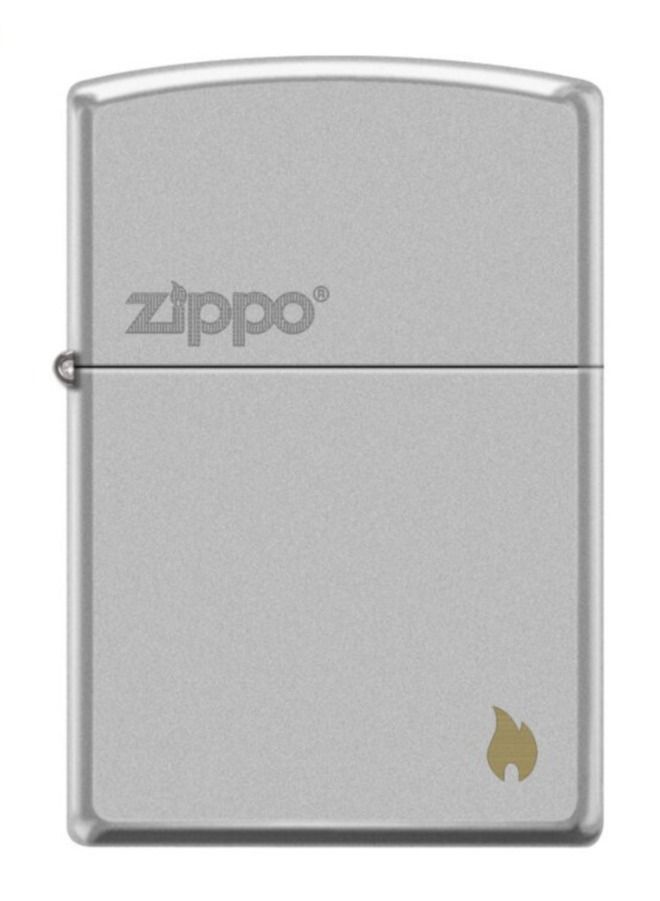 Zippo Ae400310 205 لهب في A2Tone ساتان كروم ولاعة مقاومة للرياح - Image 1