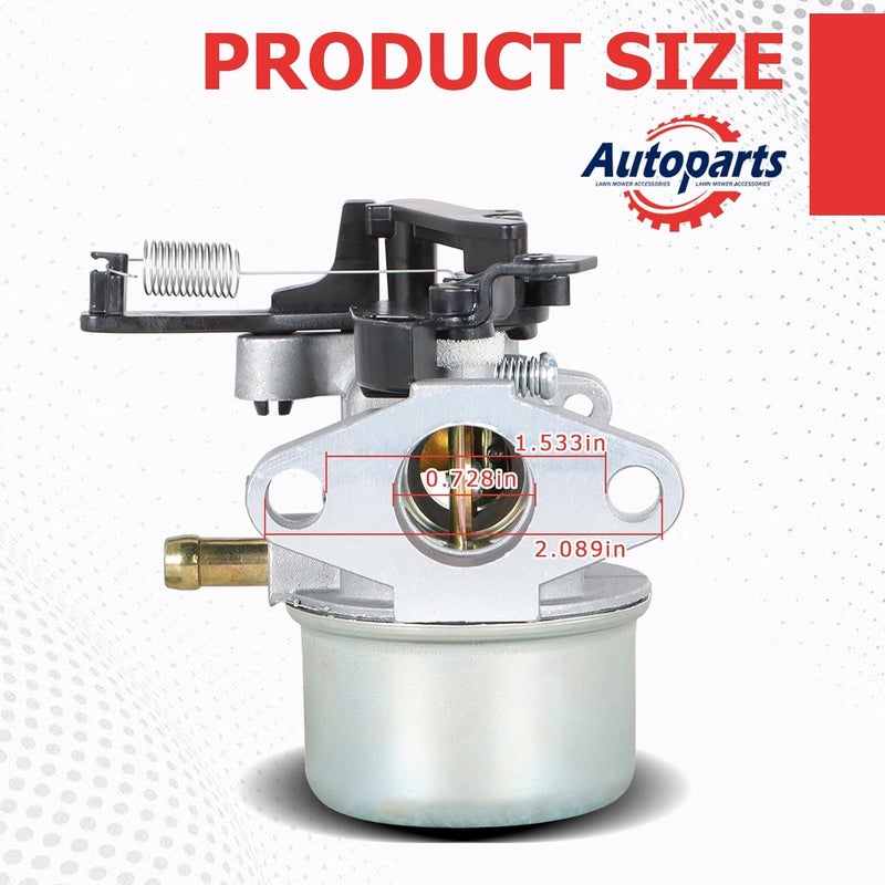 Auto Parts Autoparts Carburetor Replacement for Briggs & Stratton Troy Bilt Power Washer 7.75 Hp 8.75 Hp - Image 2