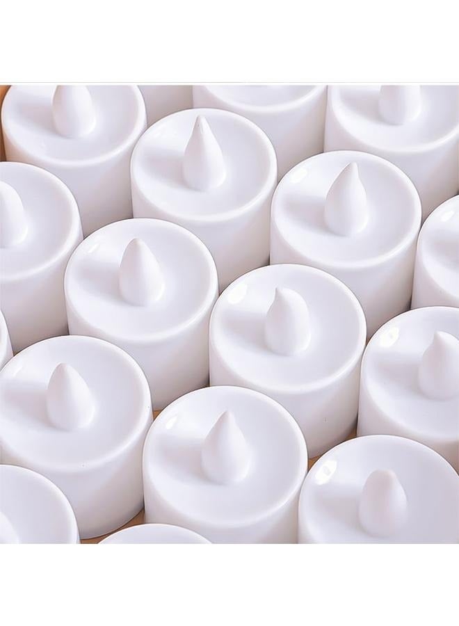 24-Piece LED Real Wax Battery Operated Flameless Candle Tea Light Set Warm，Romantic Decorations for Special Nights, Table Décor, Valentine's Day, Wedding Anniversary  - Image 2