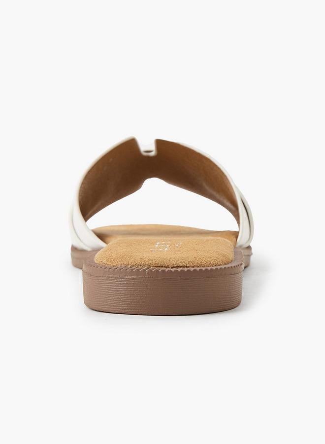 Celeste Women Stone Embellished Flat Sandals - Image 4