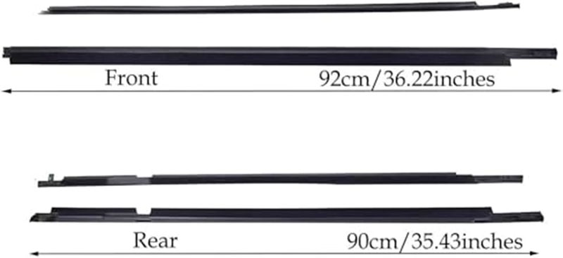 Vuzmode Car Window Door Seals for Toyota Prado 120 Series - Image 4