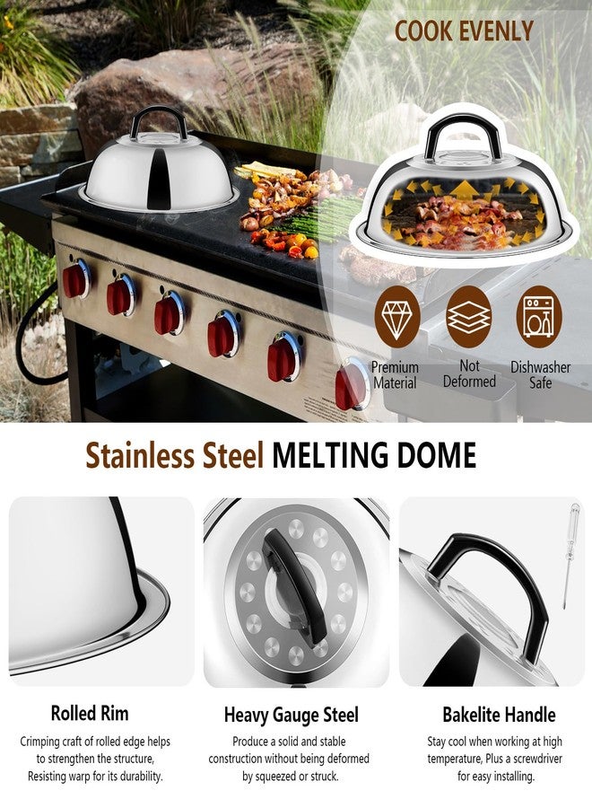 Joyfair 25Pcs Griddle Accessories Kit (with Melting Dome), Stainless Steel Flat Top Grilling Spatula Accessory Tools Set with Basting Covers Burger Press, for Outdoor BBQ Teppanyaki Hibachi Cooking - Image 4