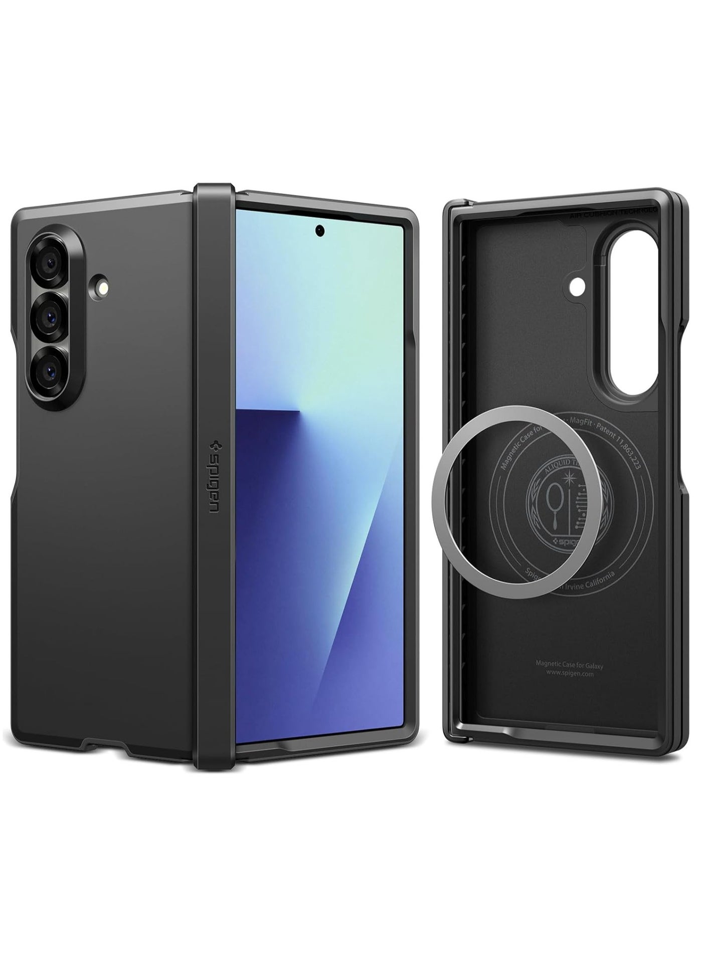 Spigen Tough Armor Pro MagFit for Samsung Galaxy Z Fold 7 Case [MagSafe Compatible] Cover (2025) - Black
