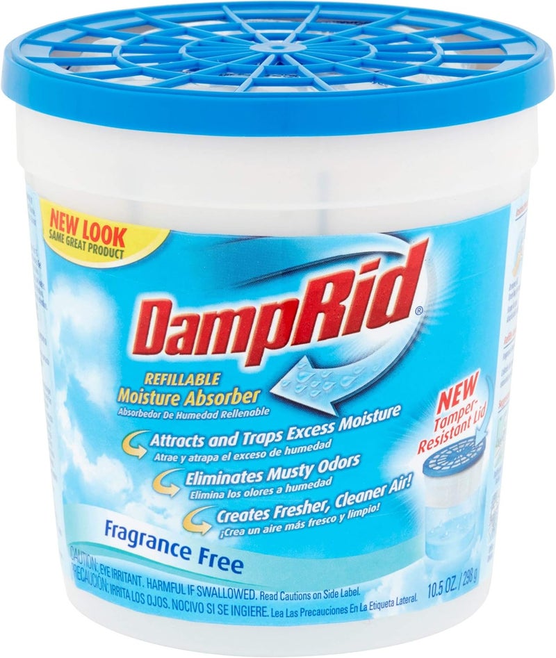 DampRid Refillable Moisture Absorber, Fragrance Free, 10.5 Ounce (Pack of 6) - Image 2
