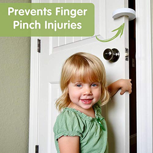 Wittle Finger Pinch Guard - Baby Proof Door Stopper with Soft & Durable Foam - Keeps Doors from Slamming, Prevents Finger Pinch Injuries, and Child or Pet from Getting Locked in Room (2-Pack) - Image 2