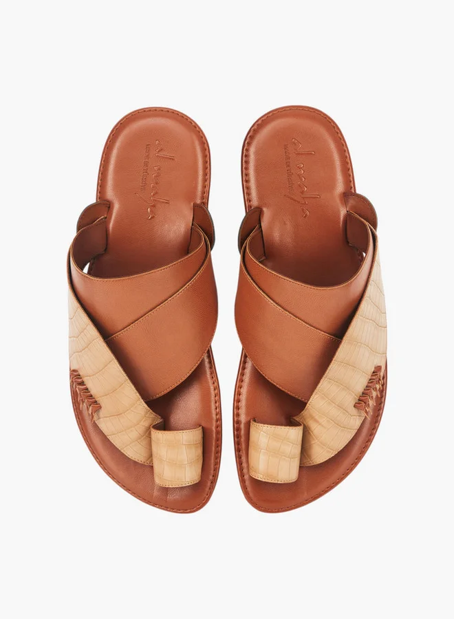 Al Waha Men's Arabic Sandals with Toe Loop - Ramadan Collection
