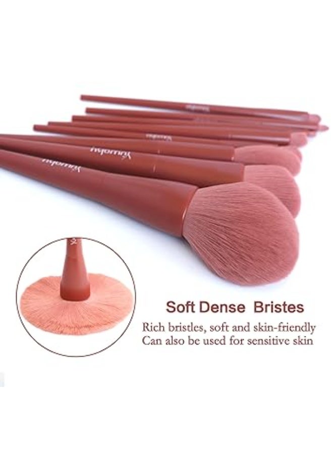 إينرجي مجموعة فرش مكياج احترافية 10 قطع، شعيرات صناعية ناعمة عالية الجودة، فرش فاونديشن وبودرة وبلاشر وكونتور ودمج ظلال العيون، مناسبة للاستخدام اليومي والاحترافي - Image 4