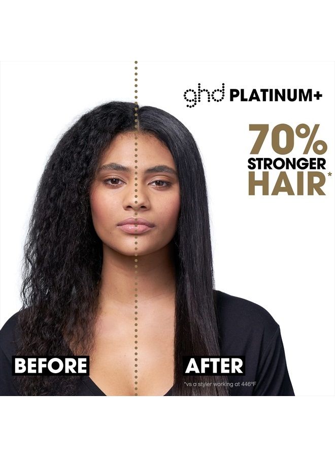 ghd Platinum+ Styler - مكواة فرد الشعر المسطحة مقاس 1 بوصة، أداة احترافية لتصفيف الشعر من السيراميك للحصول على شعر أقوى ولمعان أكثر وحماية أكثر للألوان - أسود - Image 5