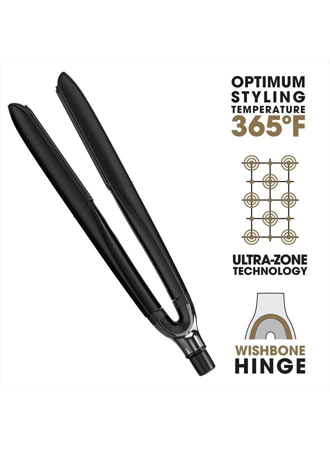 ghd Platinum+ Styler - مكواة فرد الشعر المسطحة مقاس 1 بوصة، أداة احترافية لتصفيف الشعر من السيراميك للحصول على شعر أقوى ولمعان أكثر وحماية أكثر للألوان - أسود - Image 3