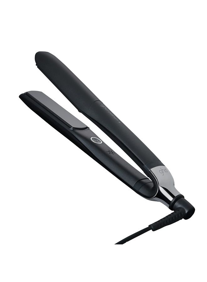 ghd Platinum+ Styler - مكواة فرد الشعر المسطحة مقاس 1 بوصة، أداة احترافية لتصفيف الشعر من السيراميك للحصول على شعر أقوى ولمعان أكثر وحماية أكثر للألوان - أسود - Image 1