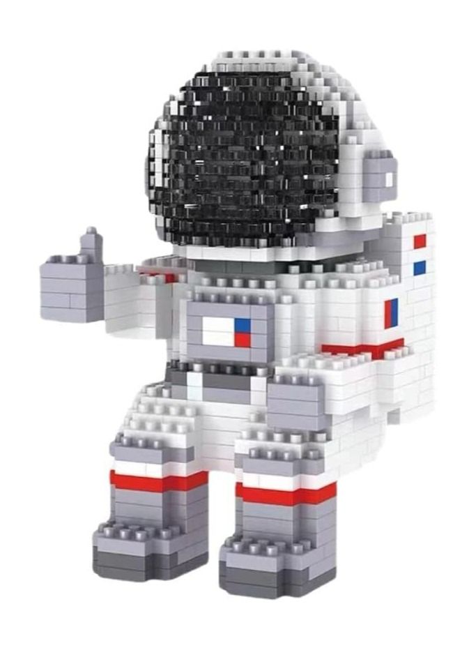 Astronaut Mini Building Blocks, Micro Blocks Cool Small Toys with Led Lighting Kit, Block Model Set Gift for Kids or Adults, Space Toy Puzzle Assembling Toys(1008 Pieces) - Image 1