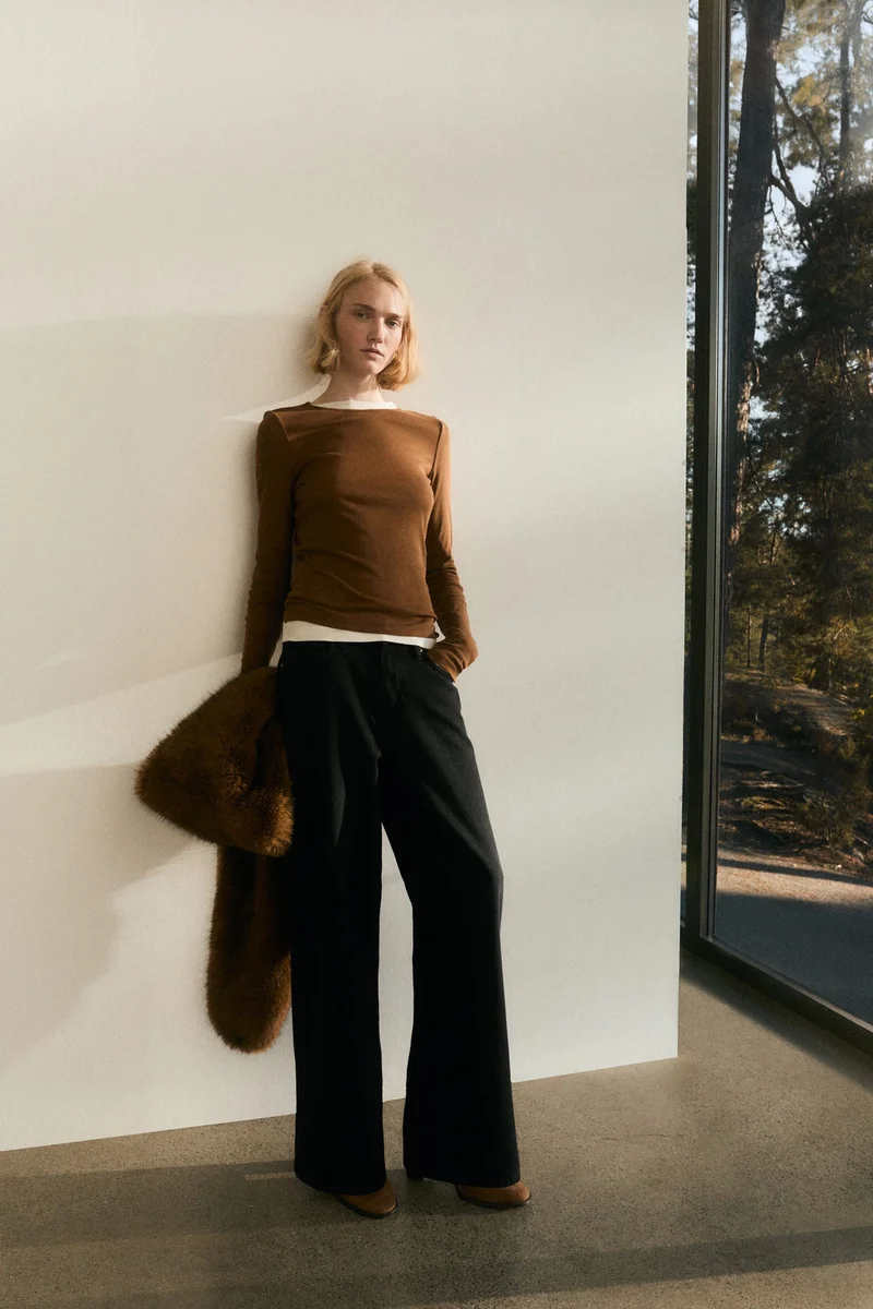 H&M Wide Regular Jeans