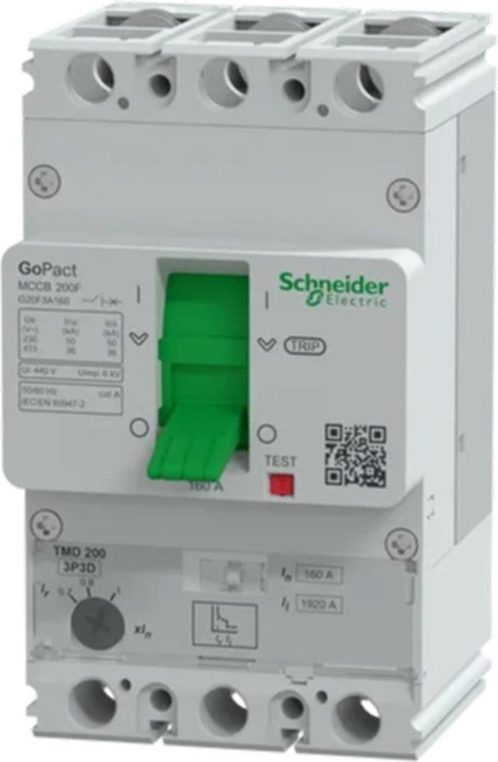 Schneider Gopact 112-160A 3p Thermal Magnetic Switch 36KA G20F3A160  - Image 3