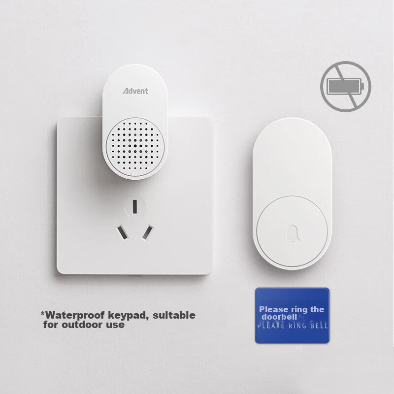 JD Jing Zao Advent Self-Powered Wireless Doorbell, Battery-Free, Waterproof Home Call Button, FL-2 Two-Way - Image 4
