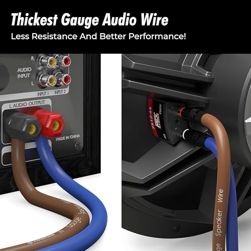 InstallGear كابل سماعة 14 قياس 100 قدم من إنستال جير، كابل سماعة 14 AWG، كابلات لمسة ناعمة من ترو سبيك | استخدام رائع لصوت السيارة، أنظمة الصوت، سماعات المسرح المنزلي، الصوت المحيطي - Image 4
