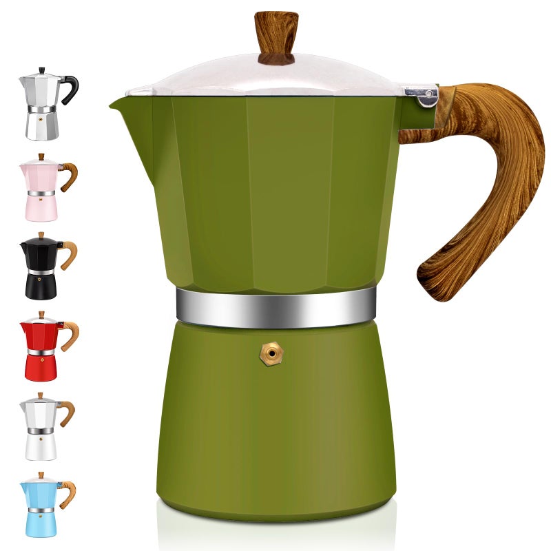 DITOSH 3 Cup Aluminum Espresso Stovetop Moka Pot Express Coffee Maker Percolator Italian Classic Mocha Coffee Machine for Italian and Cuban Cafe Brewing for Home & Camping 150ml 5oz - Image 1