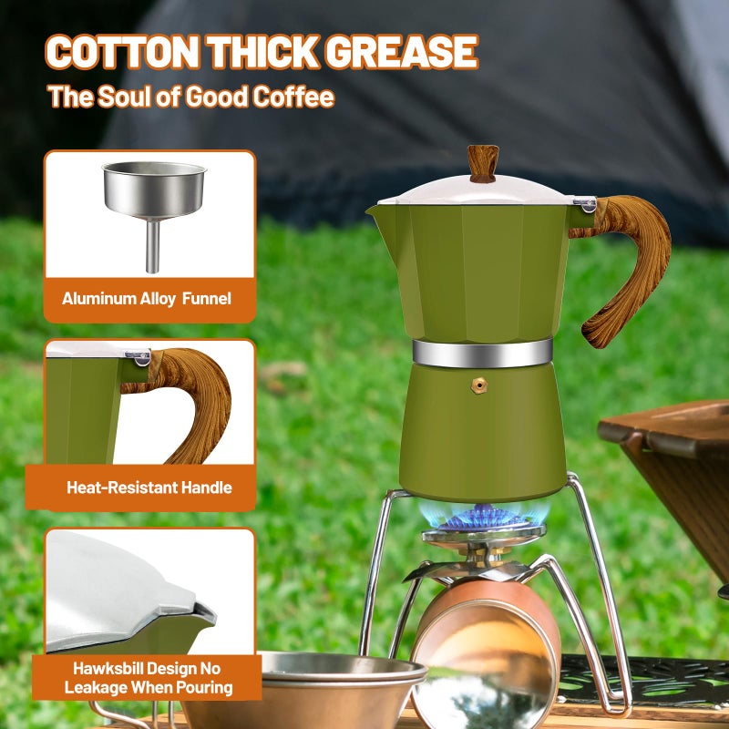 DITOSH 3 Cup Aluminum Espresso Stovetop Moka Pot Express Coffee Maker Percolator Italian Classic Mocha Coffee Machine for Italian and Cuban Cafe Brewing for Home & Camping 150ml 5oz - Image 5