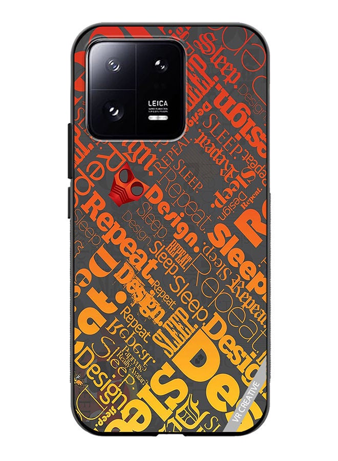 VR CREATIVE Protective Case Cover For Xiaomi 13 Sleep Repeat Design Multicolour - Image 1