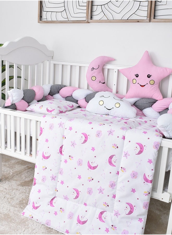 FUN MOMENT 6-Piece Baby Cot Bedspread With Snail Partitions  - Image 2