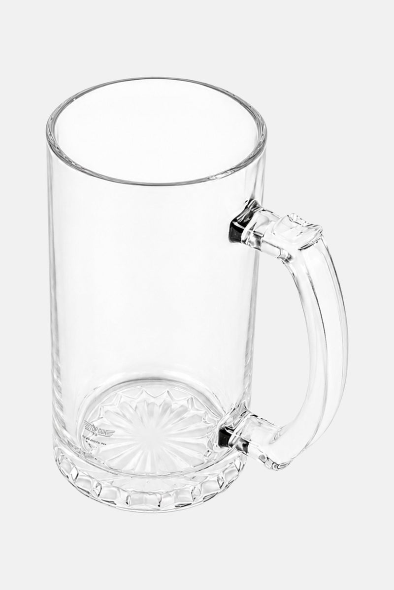 Top Gun Tankard Glass With Metal Icon 560ml, Transparent - Image 4