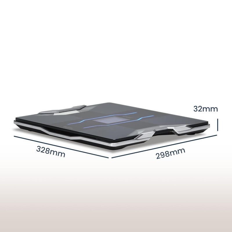 TANITA RD953 Smart Body Composition Scales Advanced Digital Bathroom Scales with Bluetooth App Dual Frequency Accuracy 11 Health Metrics Unique Muscle Quality Score Black - Image 3