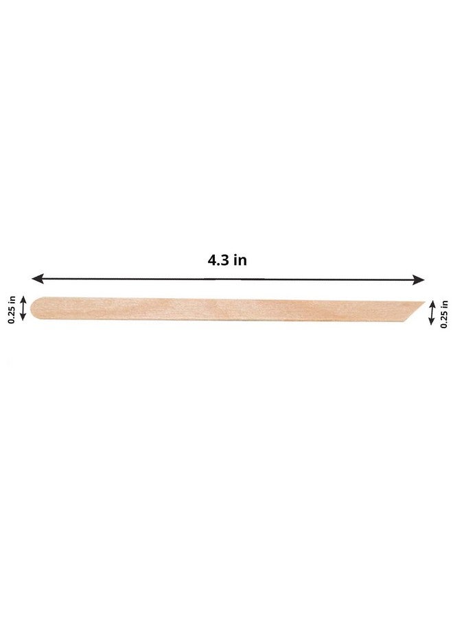 Tachibelle Tachibelle Wooden Wax Sticks - Body Eyebrow, Lip, Nose Small Waxing Applicator Sticks for Hair Removal and Smooth Skin Professional Spa - 2 in 1 (pointed and slanted) (Pack of 250)  - Image 3
