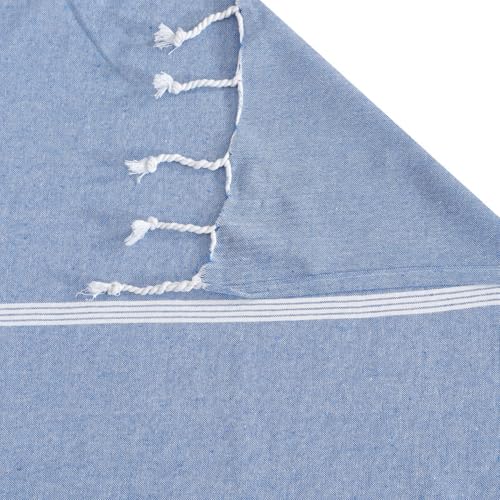 Värde Handmade Double Bedsheet 210 TC | Without Pillow Cover | Handloom Cotton Bedsheets for Double Bed | Double Bedsheet for Summer (Size 90X100 Inches, 7.5 x 8.3 Feet (Rock Blue, King Size) - Image 5