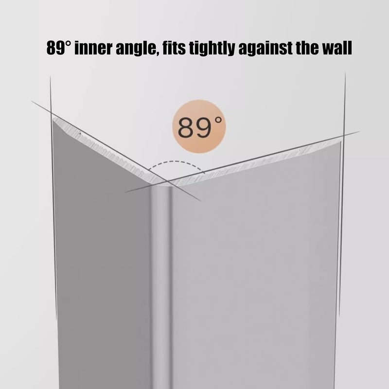 Corner Protection Strip, Aluminum Alloy Corner Protection Strip, Corner Protection Strip, Self-Adhesive Corner Strip Tile Stainless Steel Protector For Living Room Decorationr.Bronze Color-1.5x100cm/ - Image 3